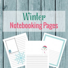FREE WInter Notebooking Pages