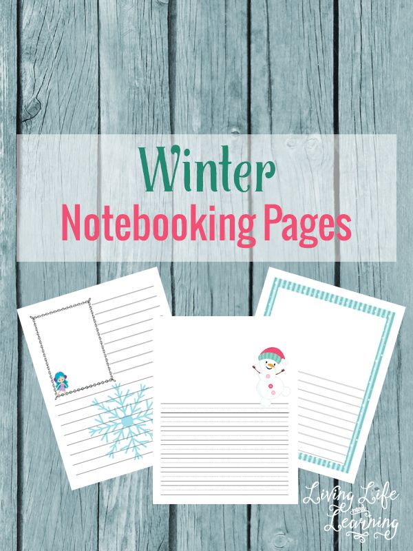 FREE WInter Notebooking Pages