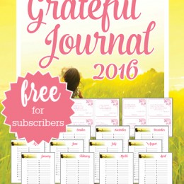 FREE Grateful Journal