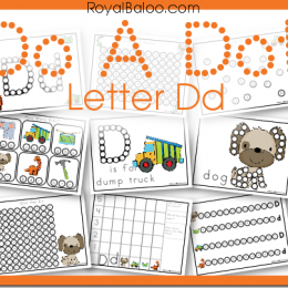 FREE Letter D Dot a do