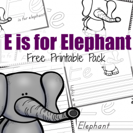 FREE E is for Elephant