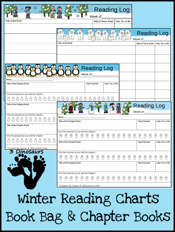 FREE Winter Reading Charts