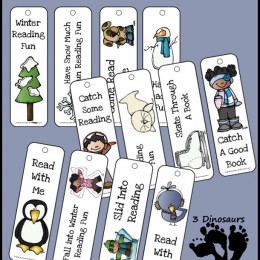 FREE Winter Bookmarks