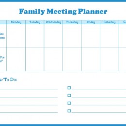 FREE Family Meeting Pages