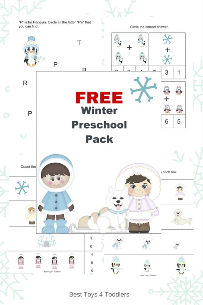 FREE Winter Prek Pack