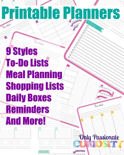 FREE Homeschool Planner Packs