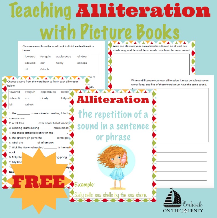 FREE Alliteration Printables