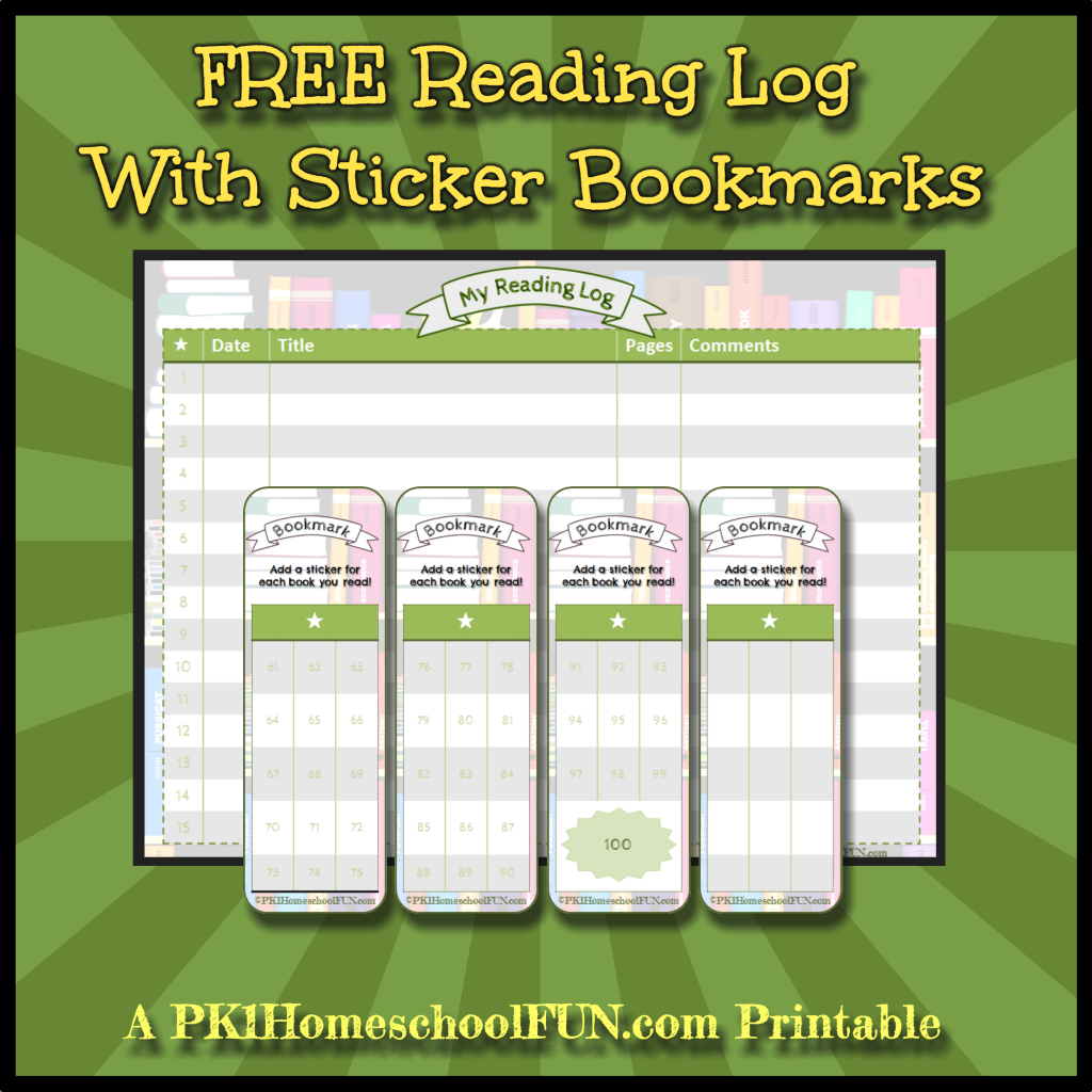 FREE Reading Log and Stickers