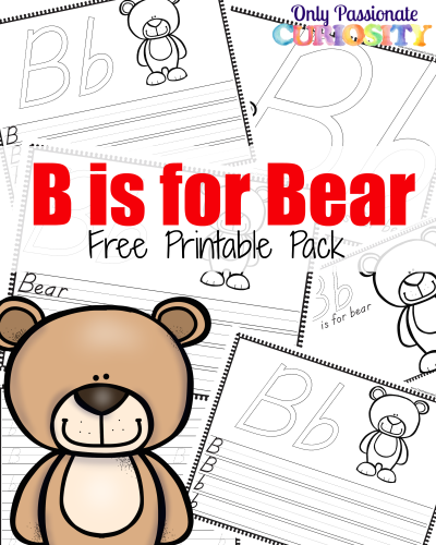 FREE B is for Bear Printables