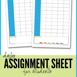 FREE Assignment Sheets