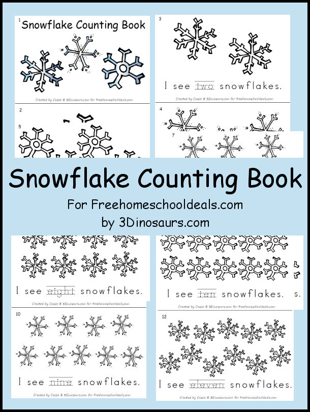 FREE Snowflake Counting Book