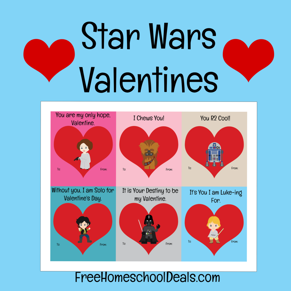 Free Printable Star Wars Valentines