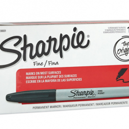 Sharpie 12 Pack Black Permanent Markers Only $5.87!