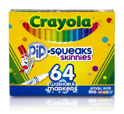 Crayola 64 Count Pip-Squeaks Skinnies Markers Only $7.99! (43% Off!)