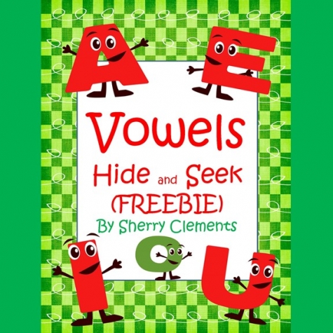 Free Vowels Hide & Seek Printables