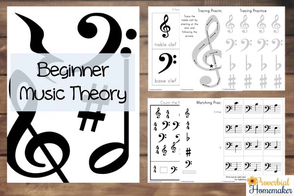 Free Beginner Music Theory Printables