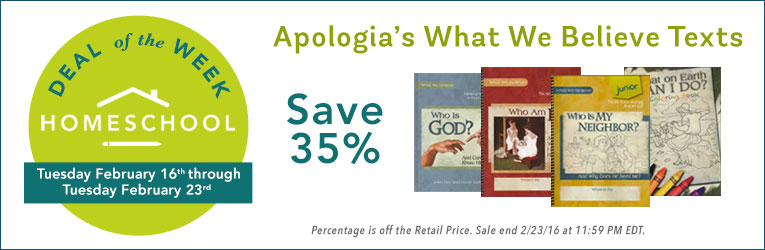 35% Off Apologia What We Believe Textbooks