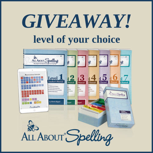 Homeschool Giveaway – All About Spelling Level of Choice