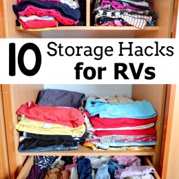 10 Storage Hacks for RVs - Roadschooling series at Free Homeschool Deals!