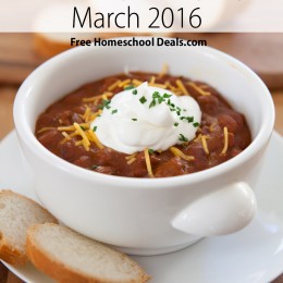 March 2016 Free Menu Plan!