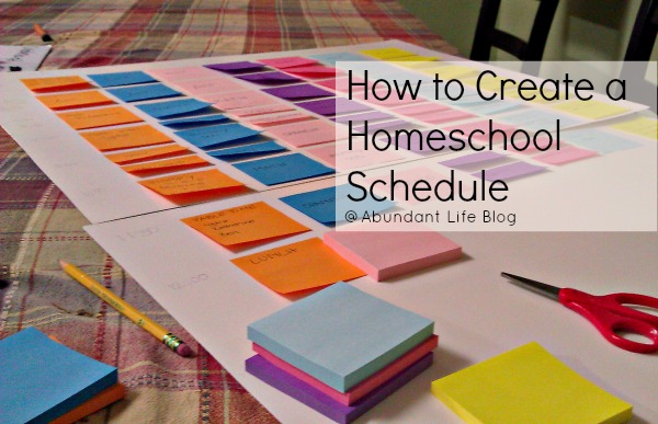 How to Create a Homeschool Schedule