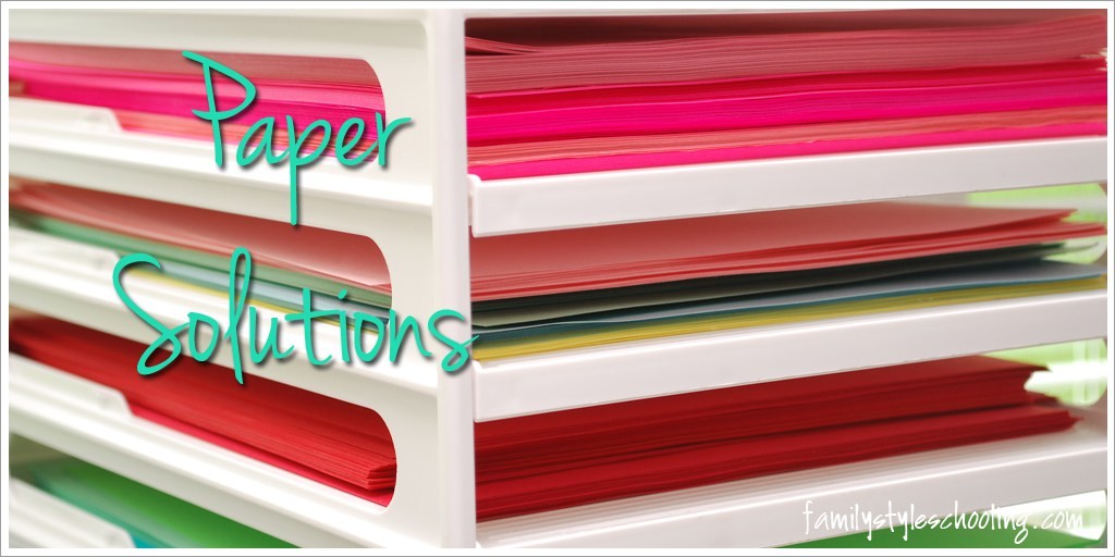 Paper Solutions Homeschool Organization