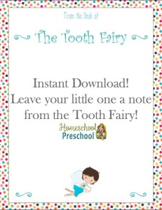 FREE Tooth Fairy Note