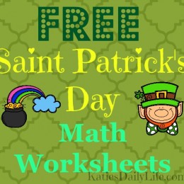 FREE St. Patrick's Day Math Pack