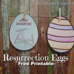 FREE Easter Resurrection Egg Printable Set