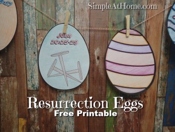 FREE Easter Resurrection Egg Printable Set