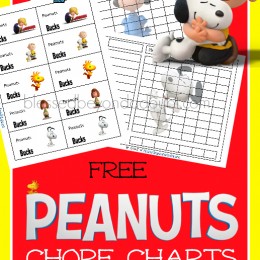 FREE Peanuts Chore Chart