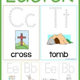 Easter Q-Tip Painting Printables {free}