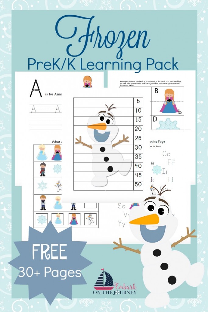 FREE Frozen Learning Pack