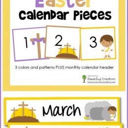 FREE Easter Calendar Pieces