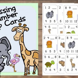 FREE Missing Number Clip Cards