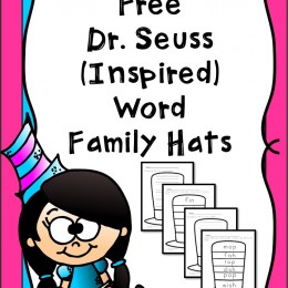 FREE Dr. Seuss Word Family Hats