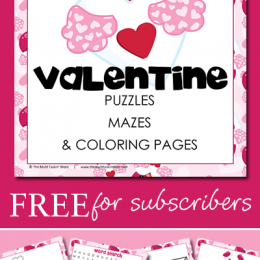 FREE Valentines Day Puzzles, Mazes, and More Pack