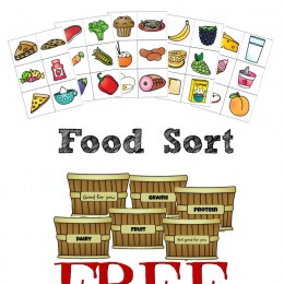 FREE Food Groups Sort Printables