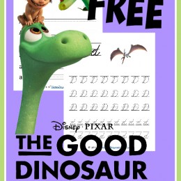 FREE Dinosaur Writing Set