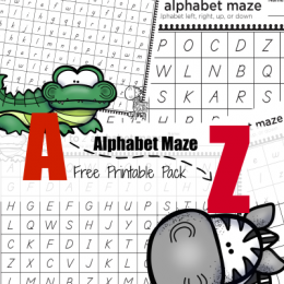 FREE ABC Animal Mazes Pack