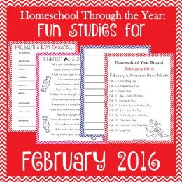 FREE Feb. Holiday Themed Printables pack