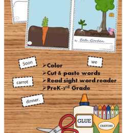 FREE Springtime Sight Word Reader