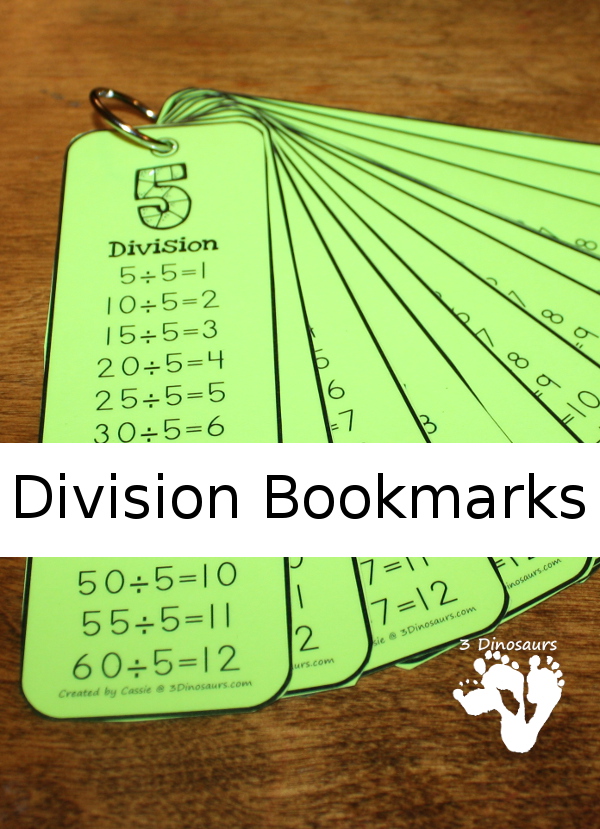 FREE Division Bookmarks