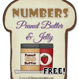 FREE PB&J NUMBER SANDWICHES (Instant Download)