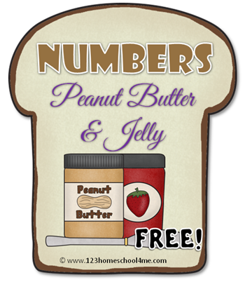 FREE PB&J NUMBER SANDWICHES (Instant Download)