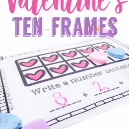 FREE Ten-Frames Valentine's Conversation Hearts