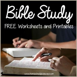 FREE Bible Study Printables