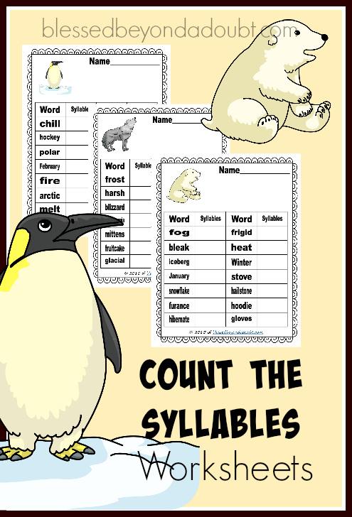 FREE Count the Syllables Pack