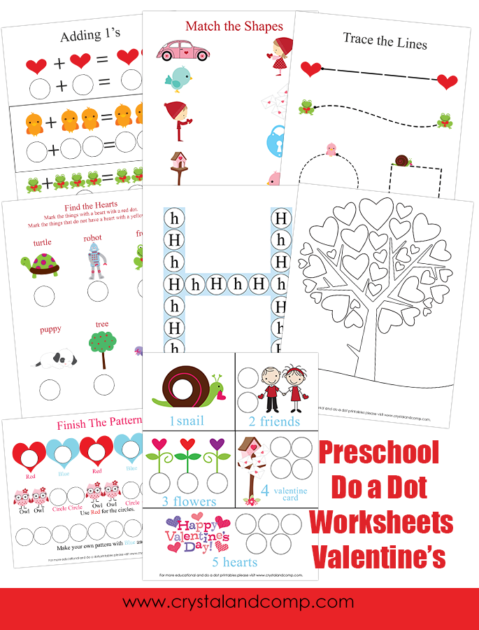 FREE Preschool Valentines Pack