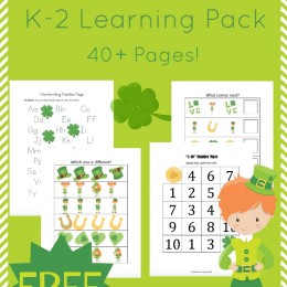 FREE K-2 St. Patrick's Day Learning Pack (40 Pages!)